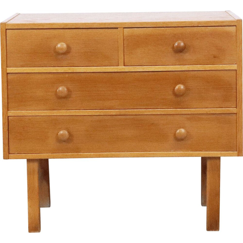 Vintage scandinavian oak chest of drawers, Sweden 1960