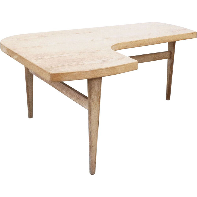 Vintage beech coffee table, Sweden 1990