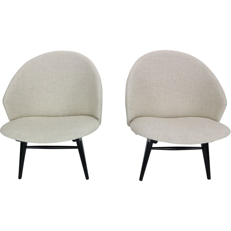 Pair of lounge armchairs by Theo Ruth for Artifort 1950