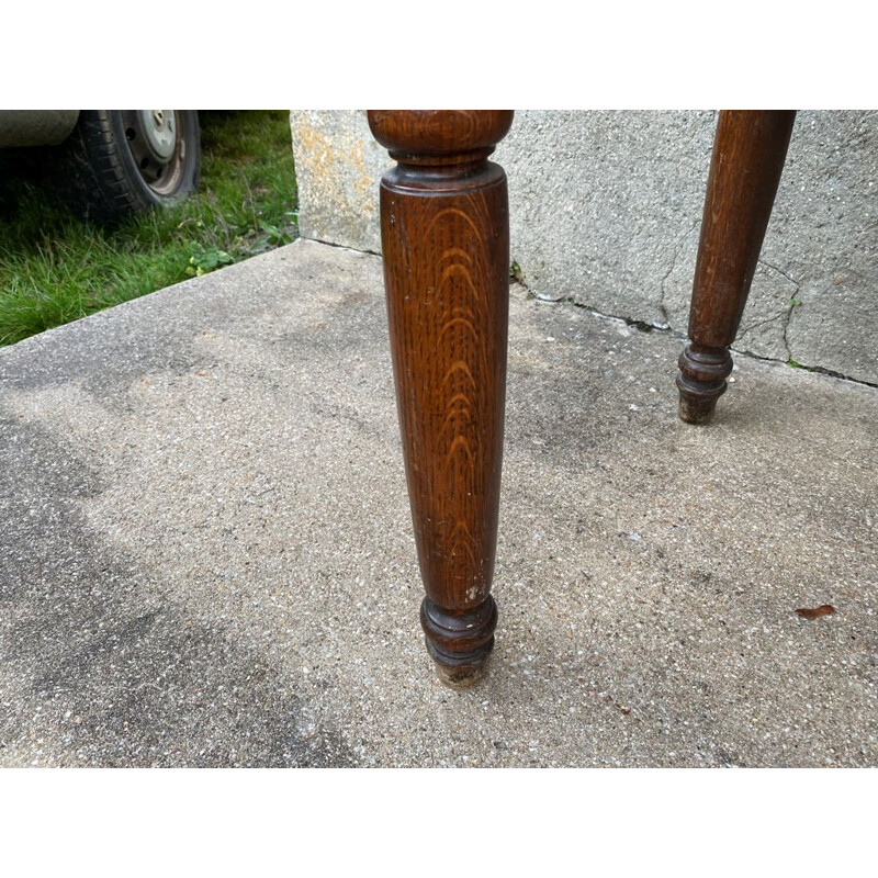 Vintage solid oak farm desk or table