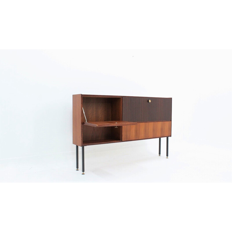 Mid century teak bar cabinet 1950s