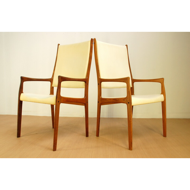 Pair of Mogens Kold rosewood armchairs, Johannes ANDERSEN - 1960s