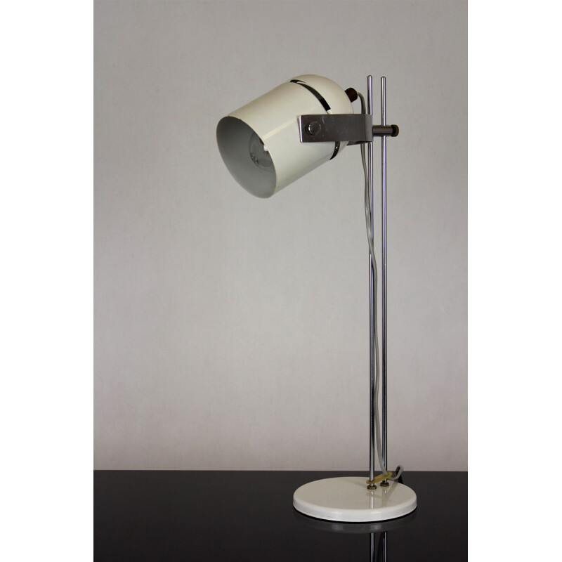 Lampe de table blanche Vintage de Stanislav Indra 1970