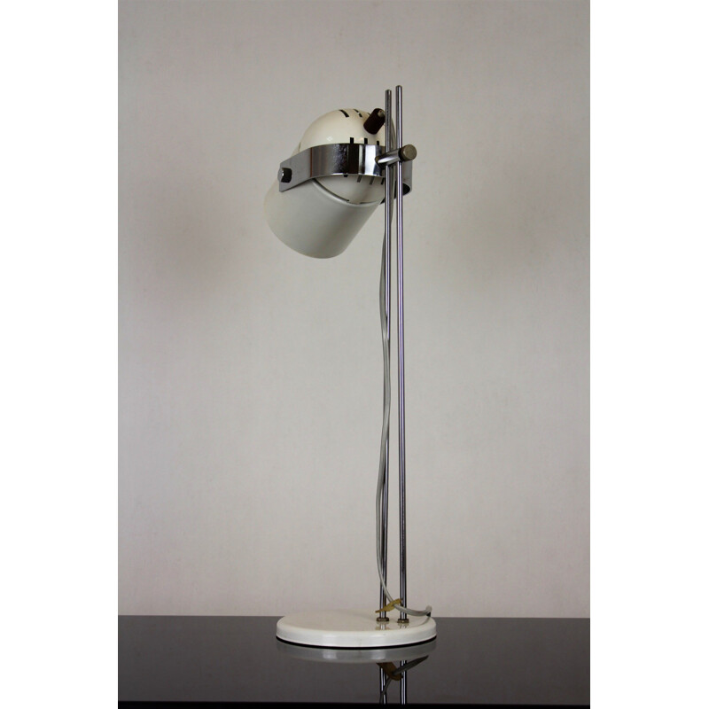 Vintage White Table Lamp by Stanislav Indra, 1970s