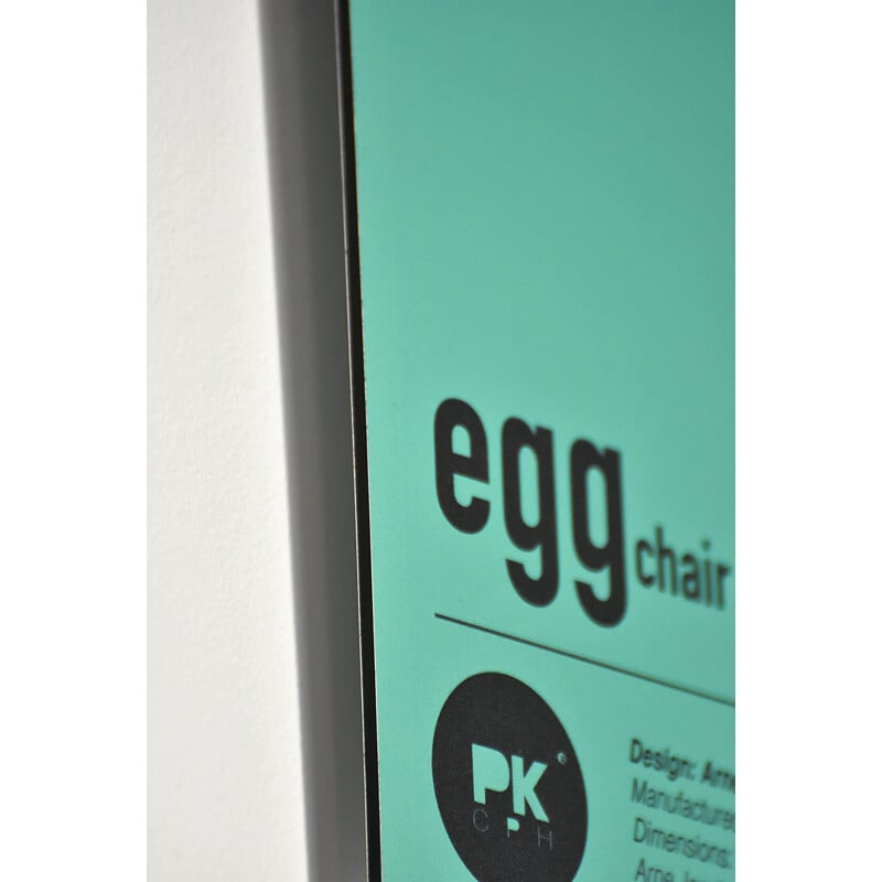 Printed on Dibond PK22, "Egg" armchair by Arne Jacobsen