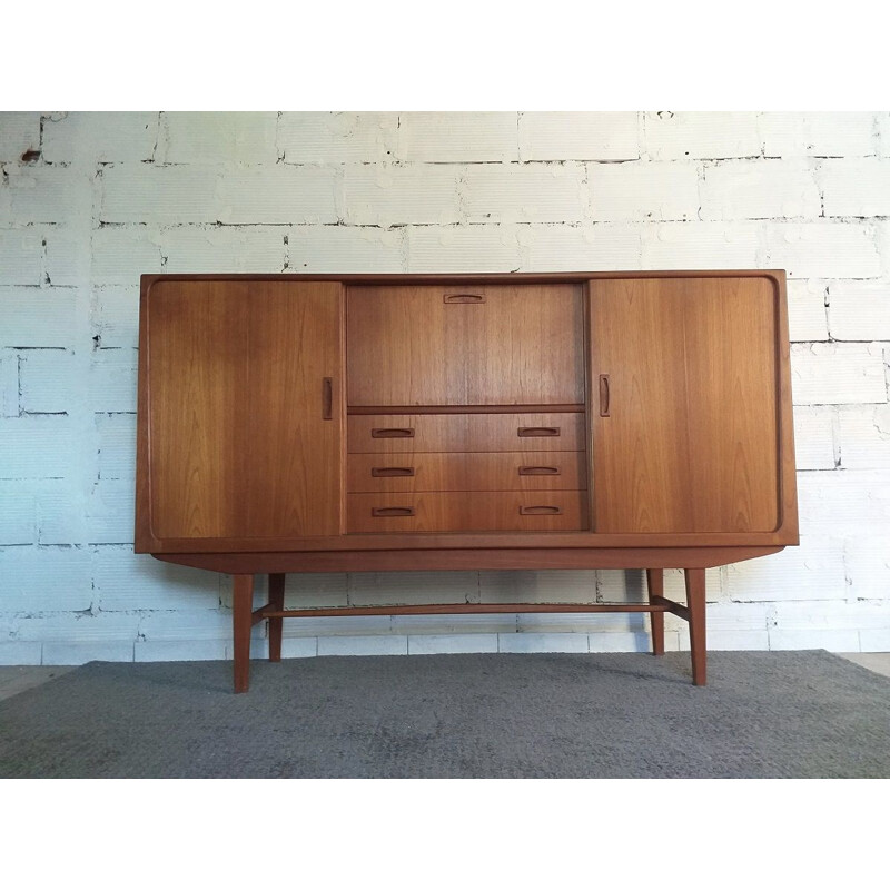 Vintage sideboard Clausen & Son teak Scandinavian 1960