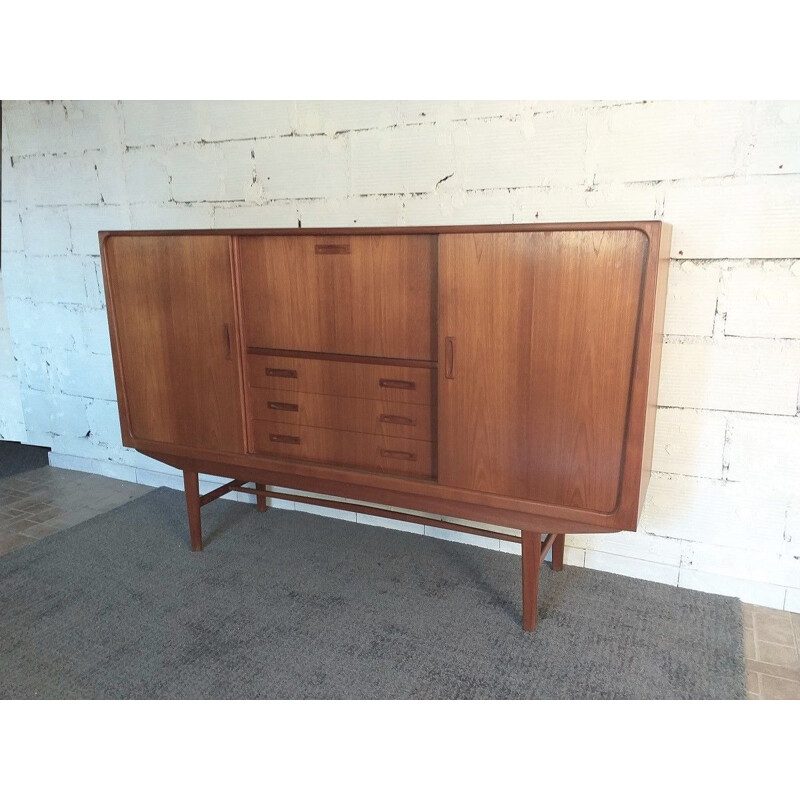 Vintage sideboard Clausen & Son teak Scandinavian 1960