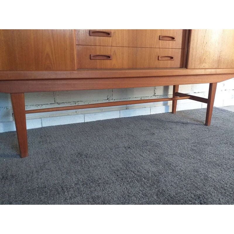 Buffet enfilade vintage Clausen&Son en teck scandinave 1960