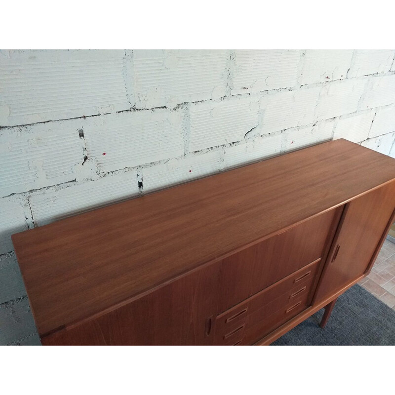 Vintage sideboard Clausen & Son teak Scandinavian 1960