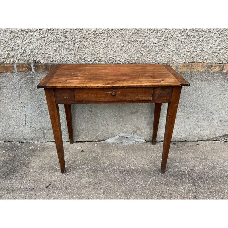 Vintage wood console desk