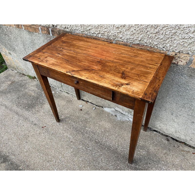 Vintage wood console desk