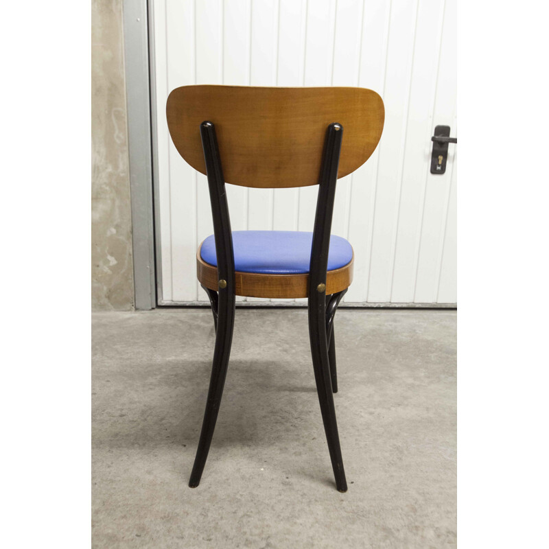 Set of 6 vintage chairs bistro Baumann 731 G1S 1962