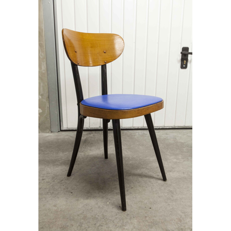 Set of 6 vintage chairs bistro Baumann 731 G1S 1962
