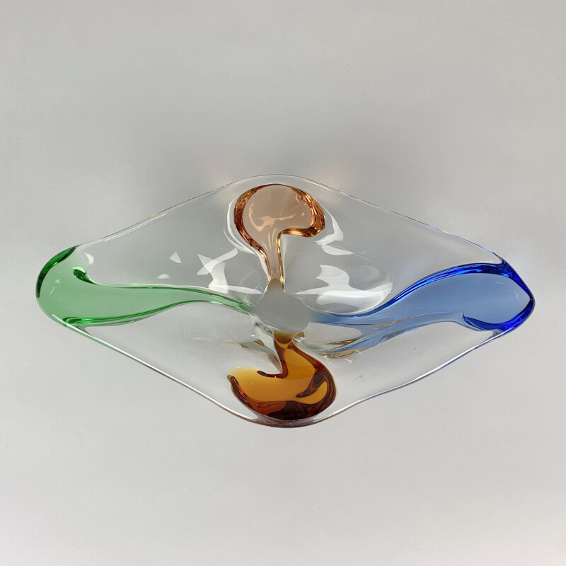 Vintage bowl by Frantisek Zemek for Mstisov, Czech 1950