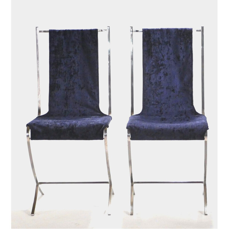 Set di 4 sedie vintage Pierre Cardin per Maison Jansen 1970