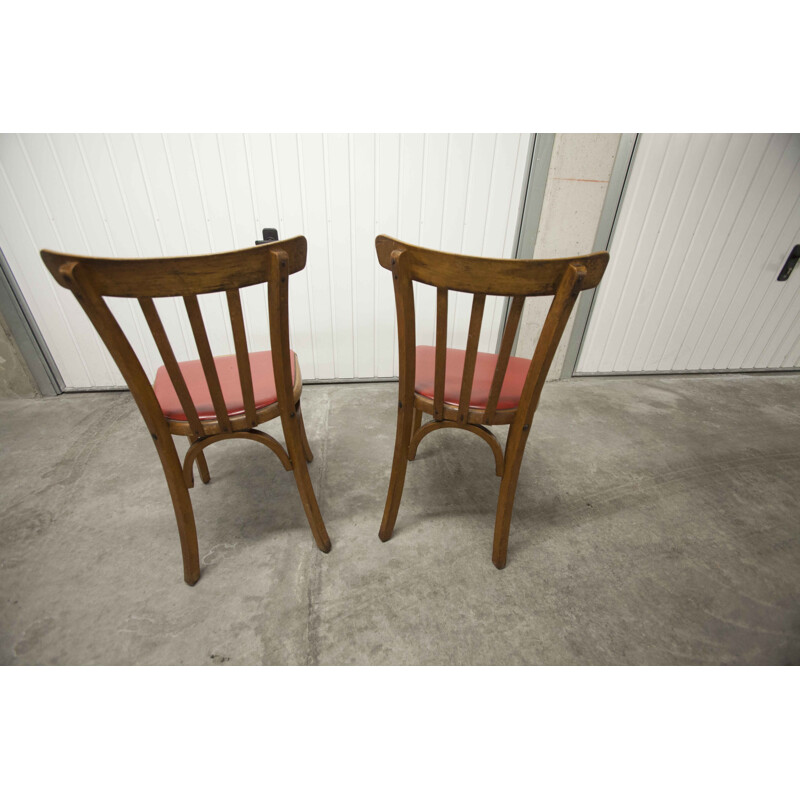 Pair of Luterma bistro vintage chairs 1930's