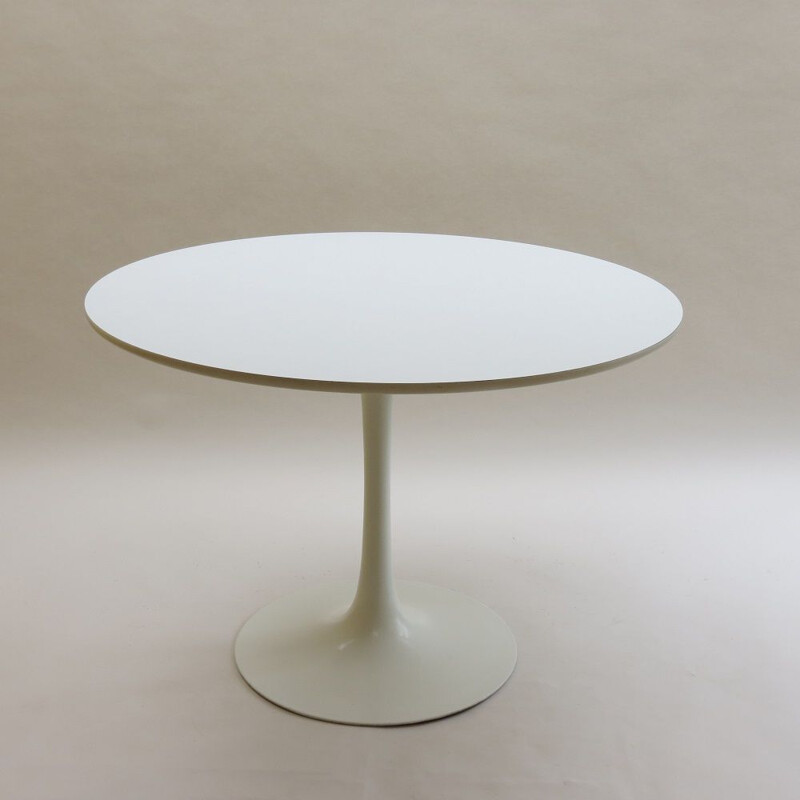 Vintage White Tulip Dining table by Maurice Burke for Arkana UK 1960s