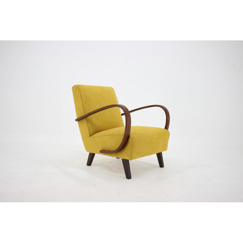 Fauteuil vintage de Jindrich Halabala, Tchécoslovaquie 1950