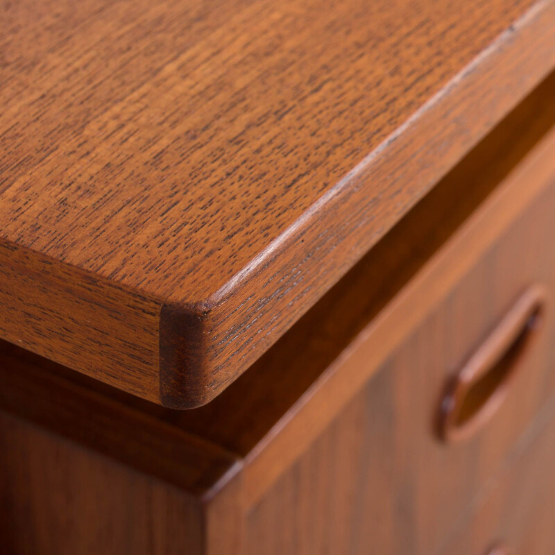 Vintage double-sided teak desk, Denmark 1960