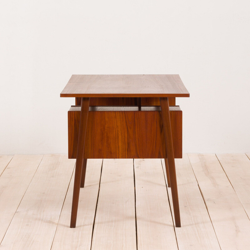 Vintage double-sided teak desk, Denmark 1960