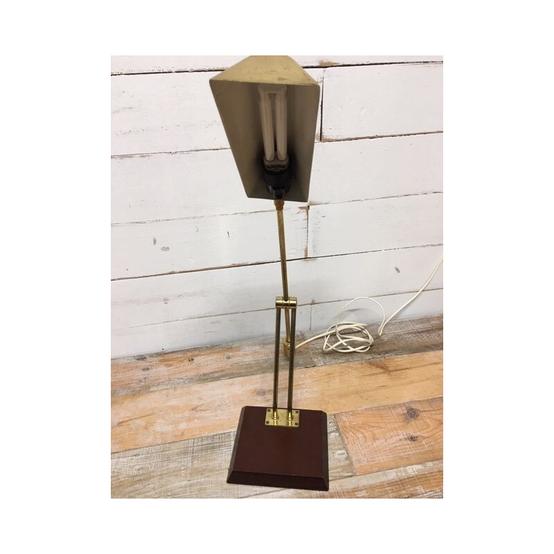 Vintage brass and bakelite pendulum lamp 1980