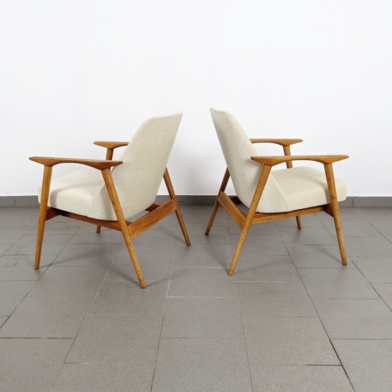 Paire de fauteuils vintage de Miroslav Navratil 1960