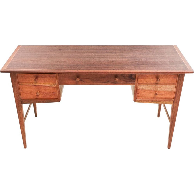 Mid Century Walnut Writing Desk British 