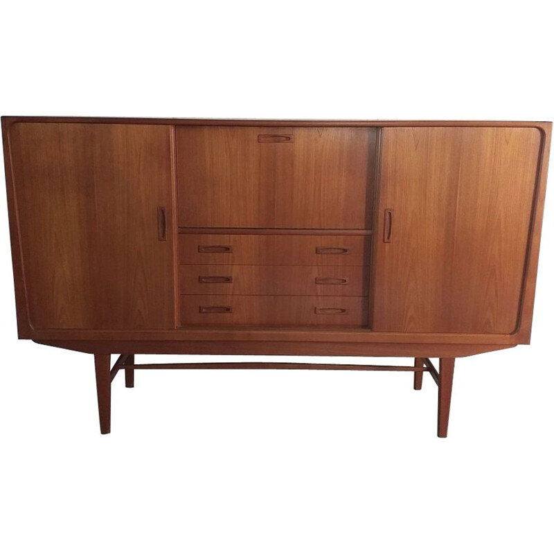 Vintage sideboard Clausen & Son teak Scandinavian 1960