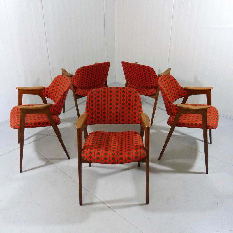 Set of 5 vintage chairs, 1960s