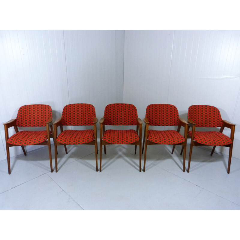 Set of 5 vintage chairs, 1960s