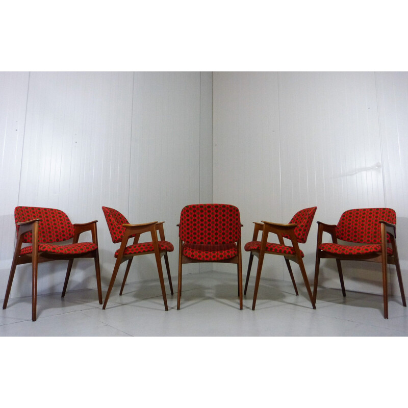 Set of 5 vintage chairs, 1960s