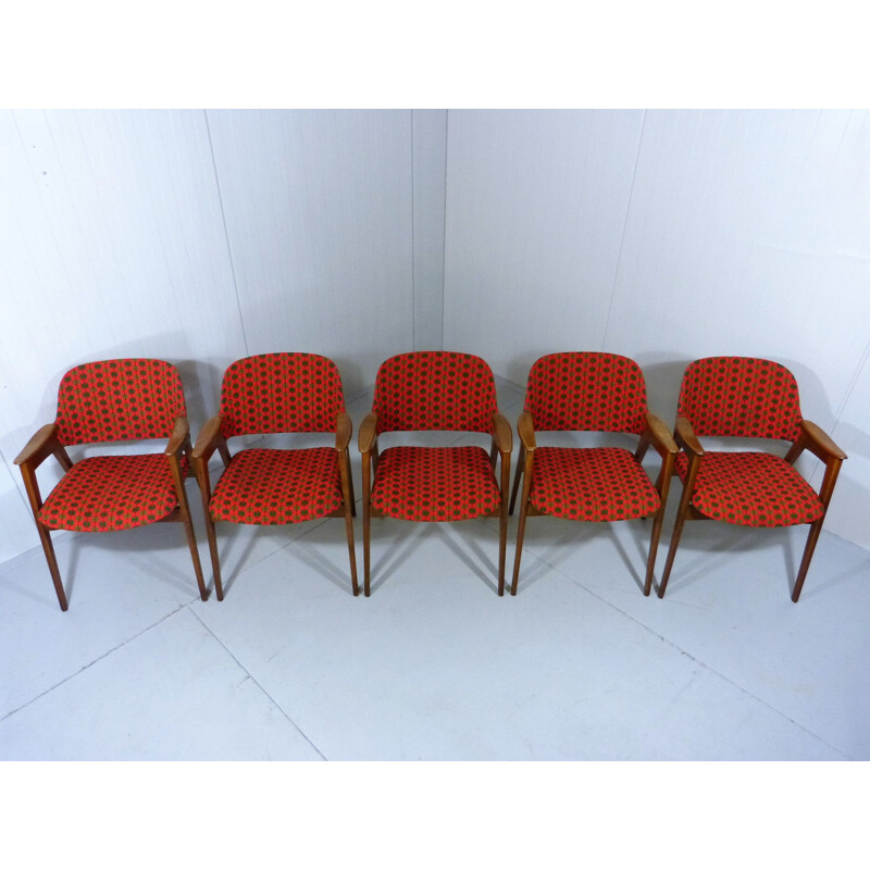 Set of 5 vintage chairs, 1960s