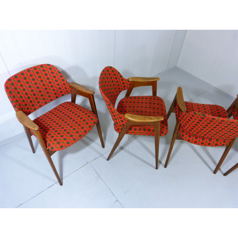 Set of 5 vintage chairs, 1960s