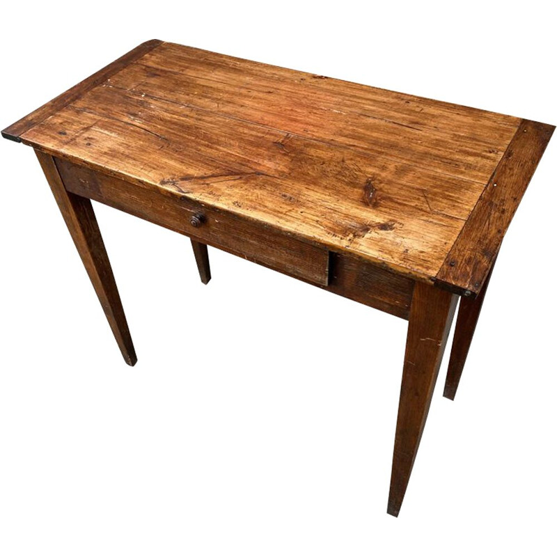Vintage wood console desk