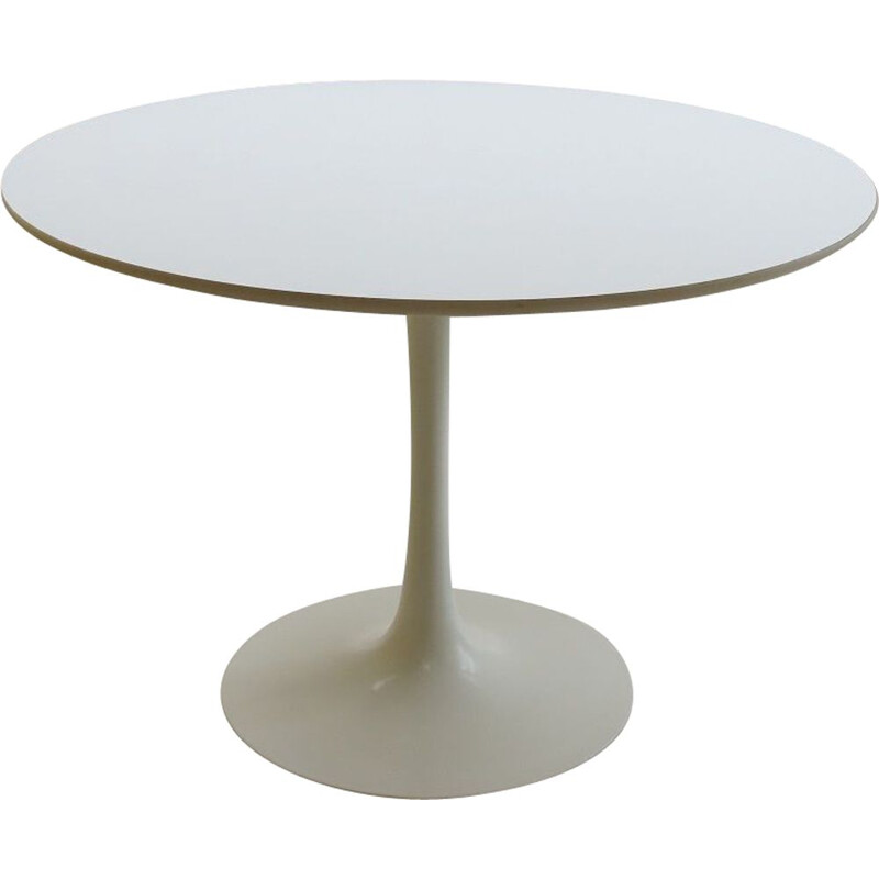 Vintage White Tulip Dining table by Maurice Burke for Arkana UK 1960s