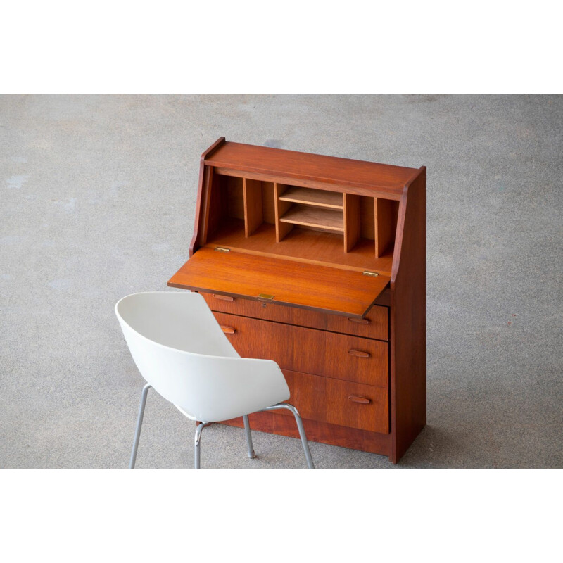 Vintage secretary Scandinavian desk 1960