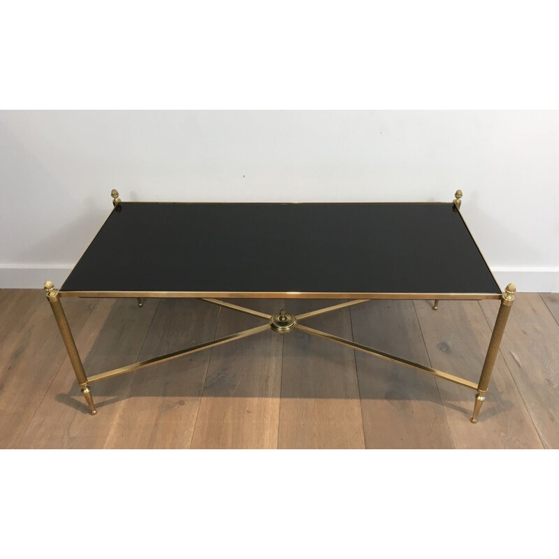 Vintage Brass Low Table Neoclassical 1940