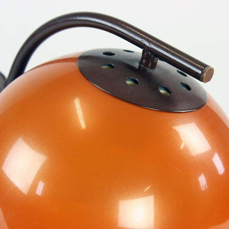 Midcentury Wall Light In Orange Color, Hungary 1970s