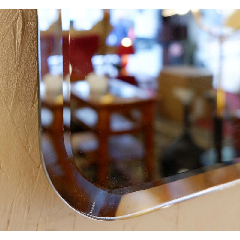 Vintage wall mirror by Luciano Frigerio, Italy 1960