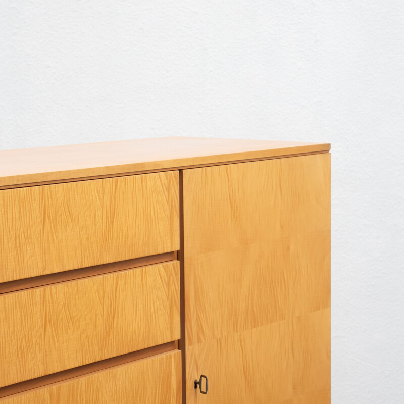 Small vintage highboard, maple 1950s