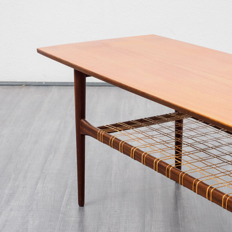 Mid Century teak coffee table, Ilse Möbel 1950s