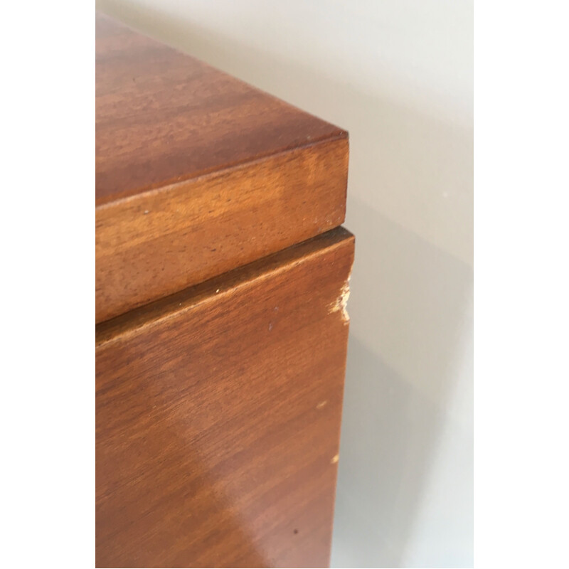 Vintage mahogany 4-door sideboard, Italy 1960