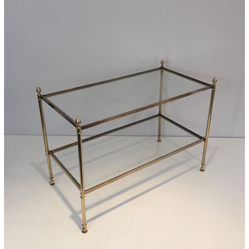 Vintage Neoclassic Sofa Table Neoclassic Brass 1940