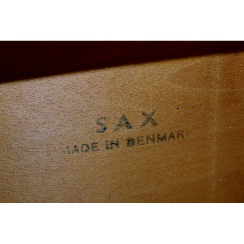 Juego de 4 sillas vintage de teca SAX Dinamarca 1960