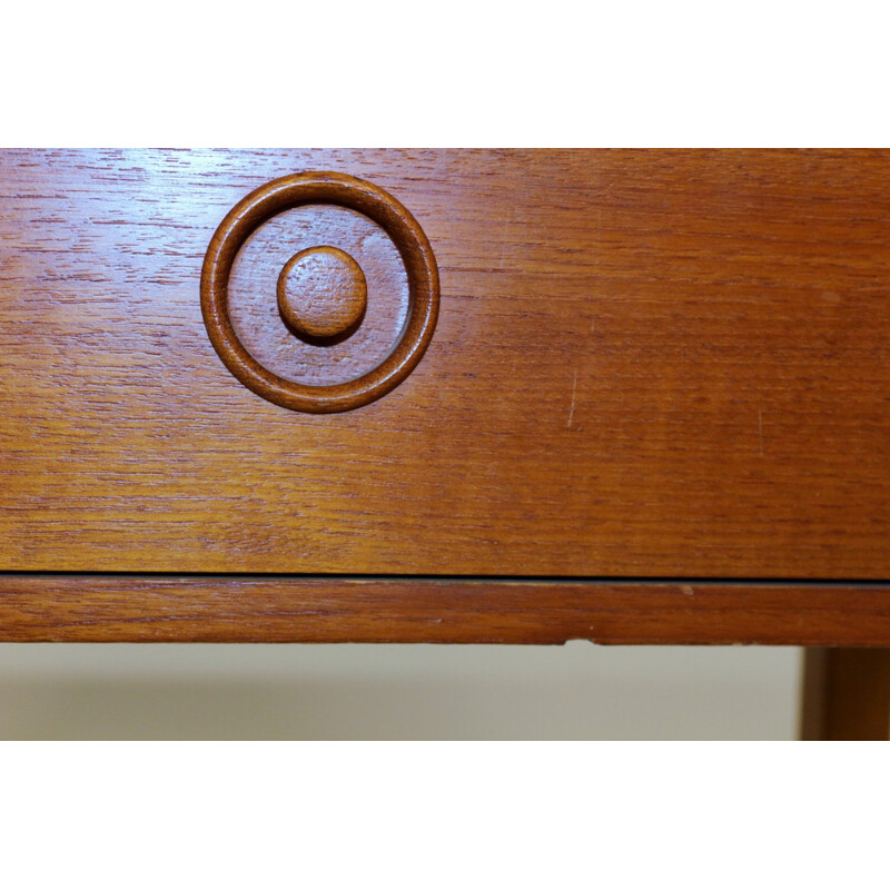 Vintage teak and beech chest of drawers, Sweden 1960