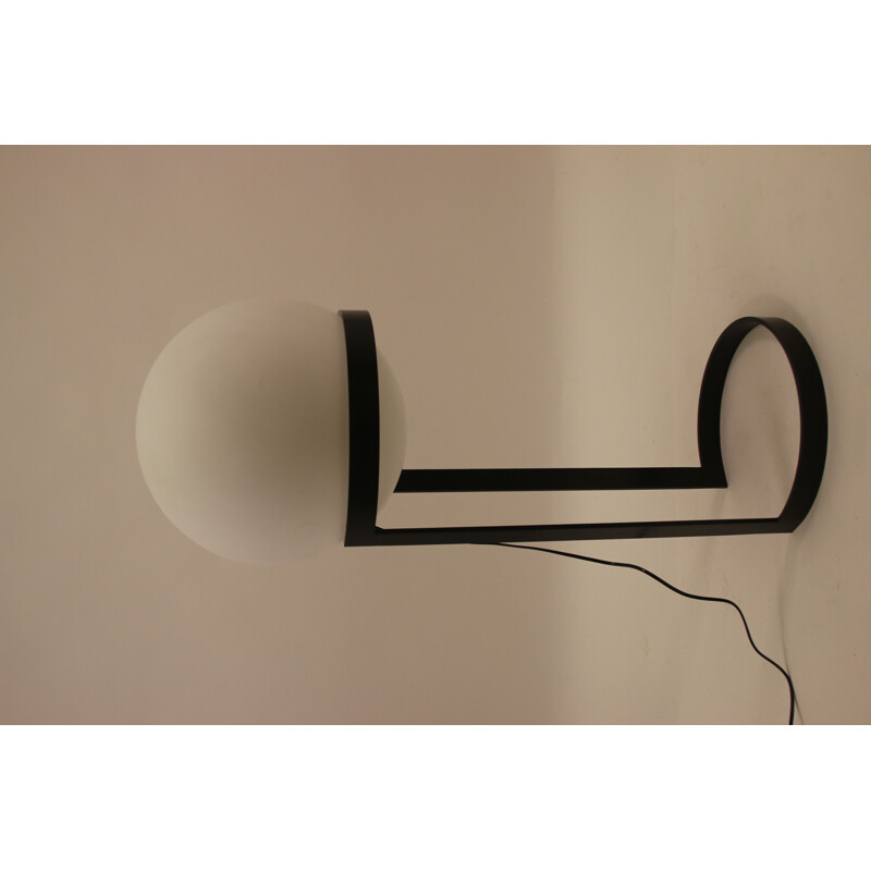 Vintage Floor lamp with black metal base