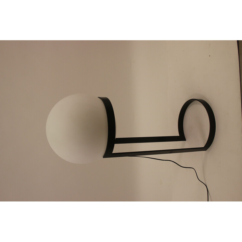 Vintage Floor lamp with black metal base