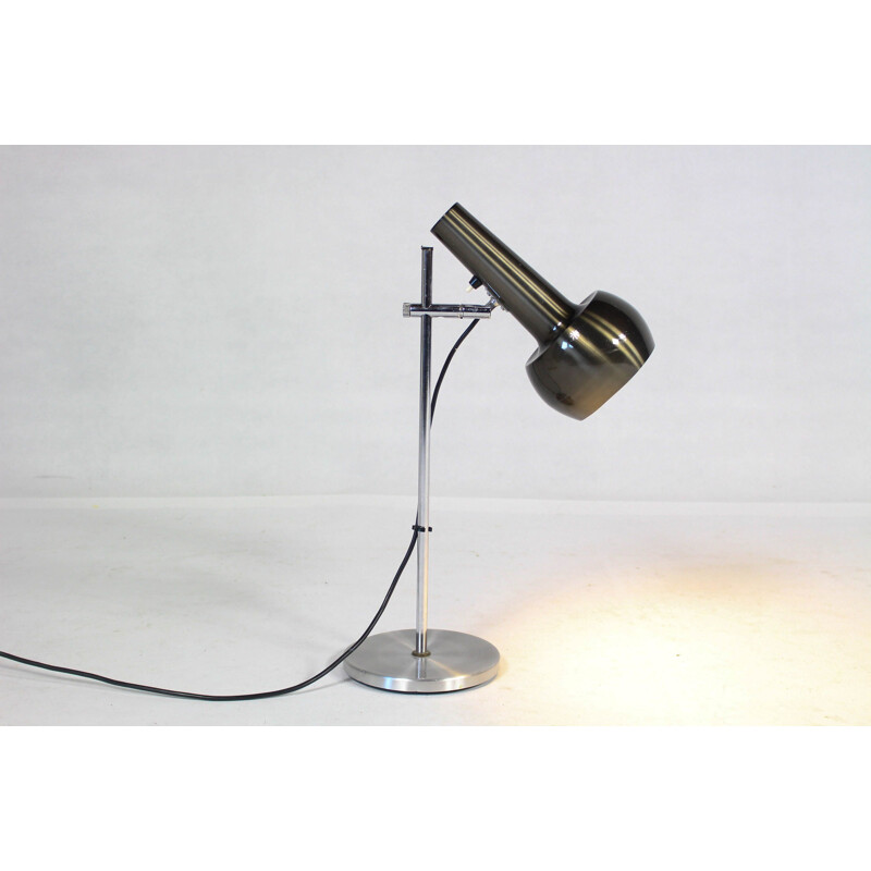 Lampe de table ou de bureau vintage en métal, Danemark 1970