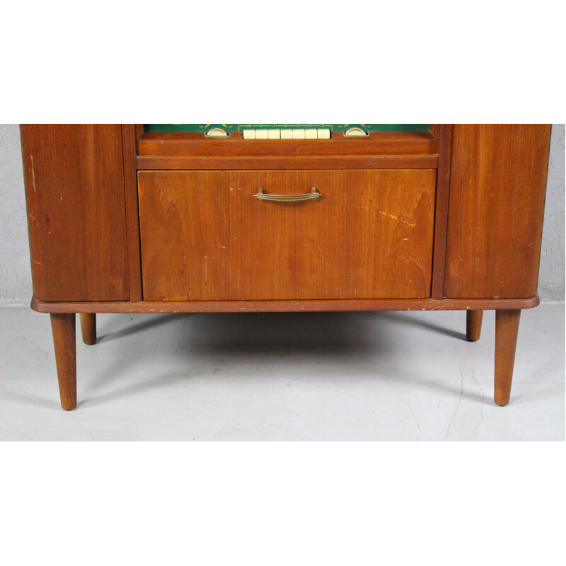 Vintage Teak Radio Buffet, 1960s