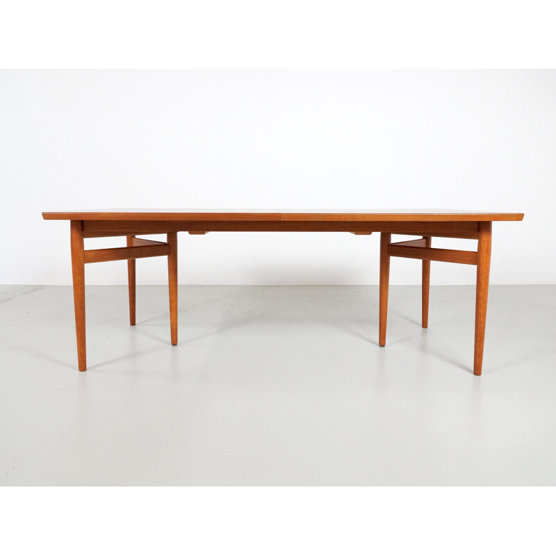 Table à repas extensible à 6 pieds Sibast en teck, Arne VODDER - 1960